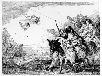 Flygningen till Egypten, ca 1750